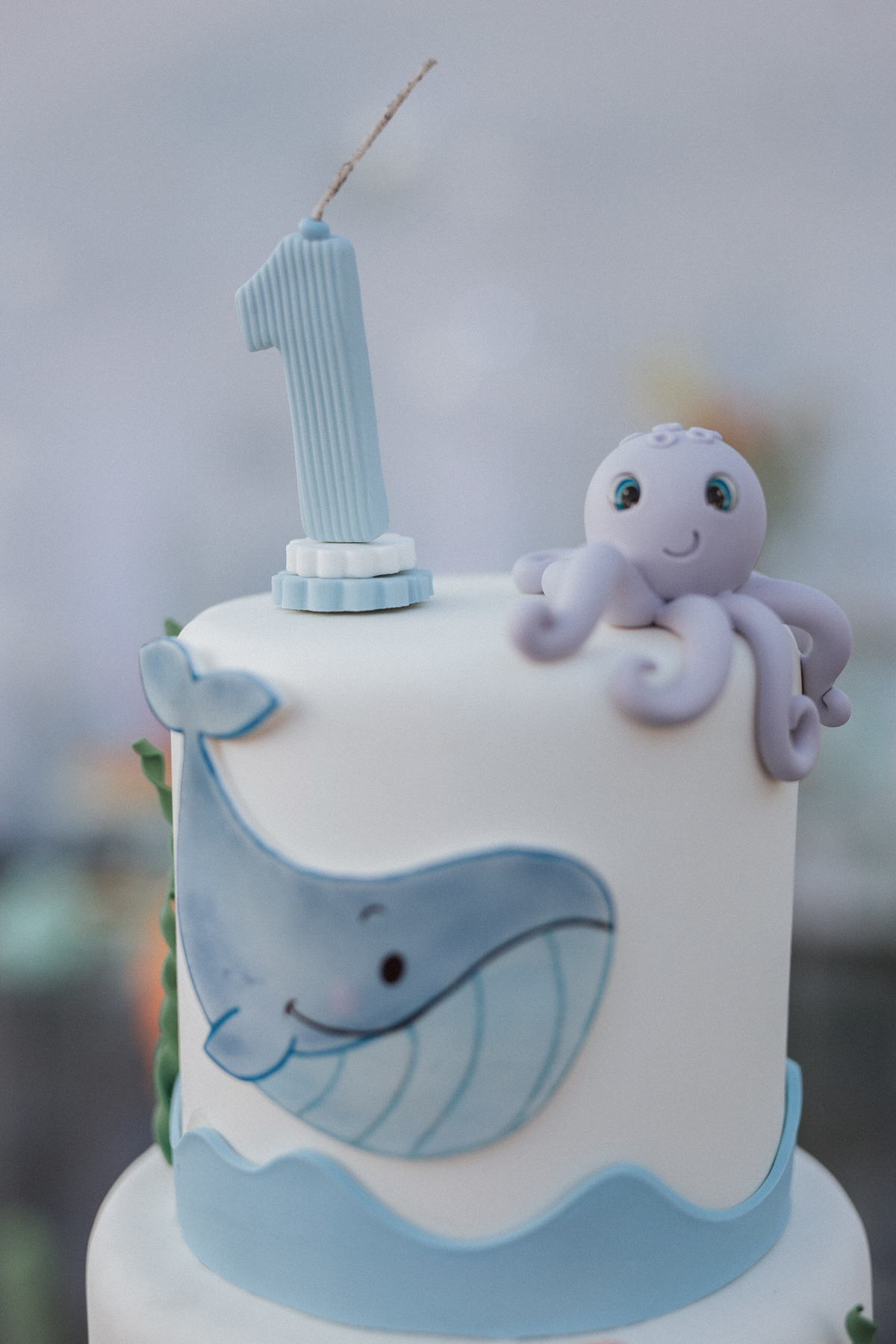 Aniversário infantil com tema de fundo do mar