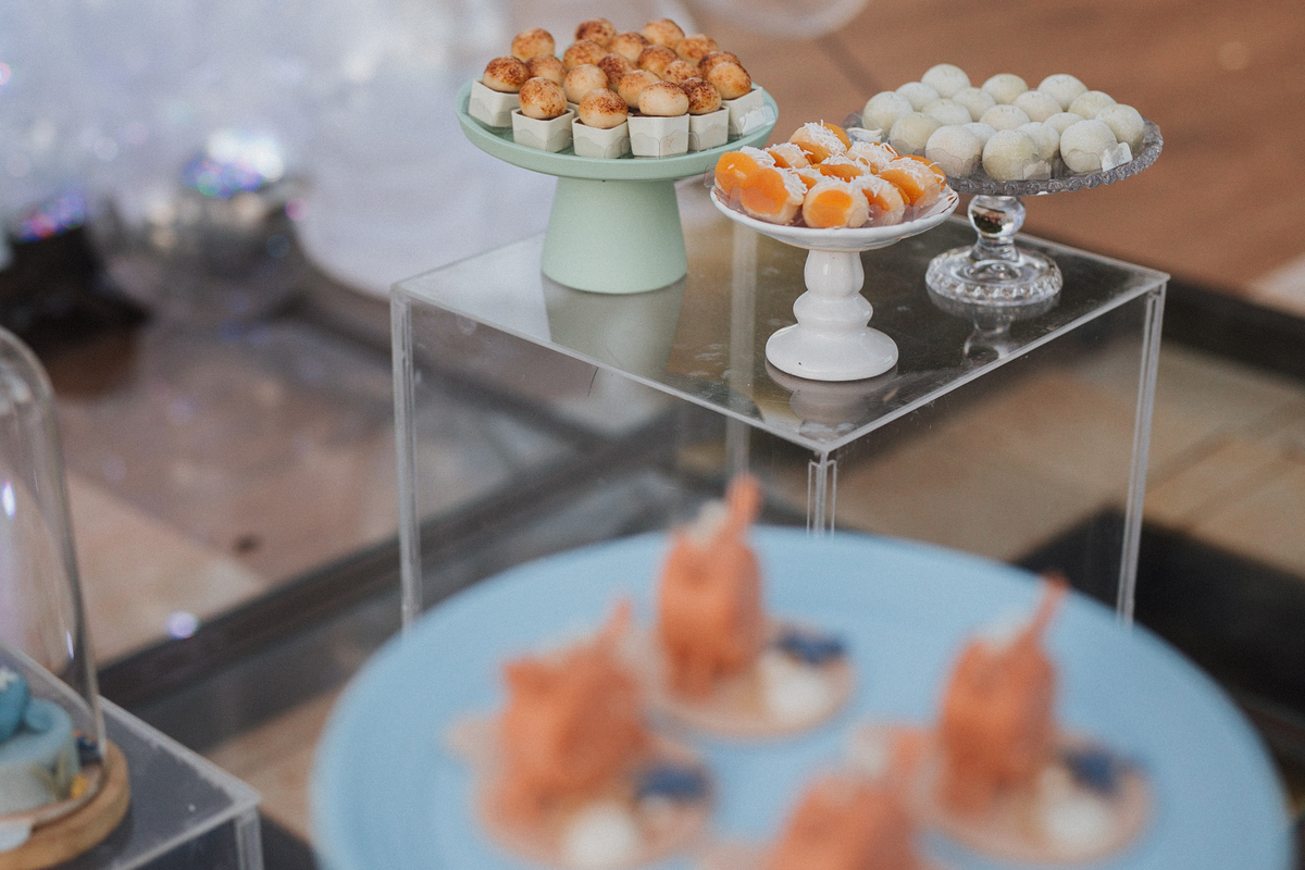 Aniversário infantil com tema de fundo do mar