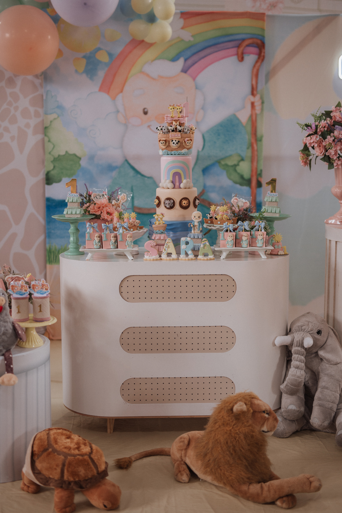 Aniversário infantil com tema da arca de noé