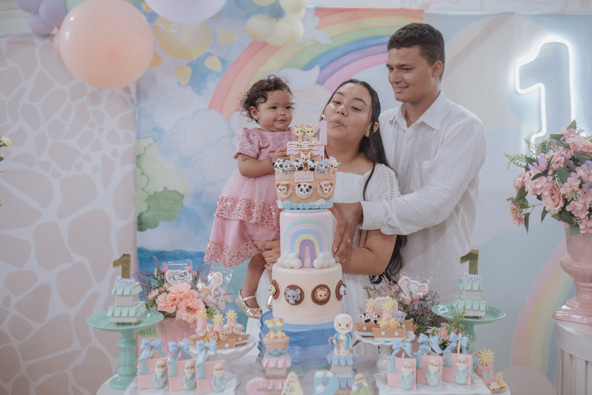 Aniversário infantil com tema da arca de noé