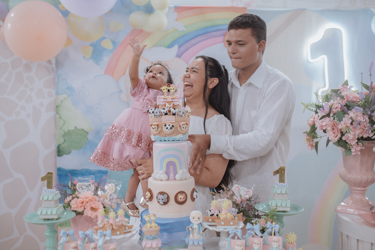 Aniversário infantil com tema da arca de noé