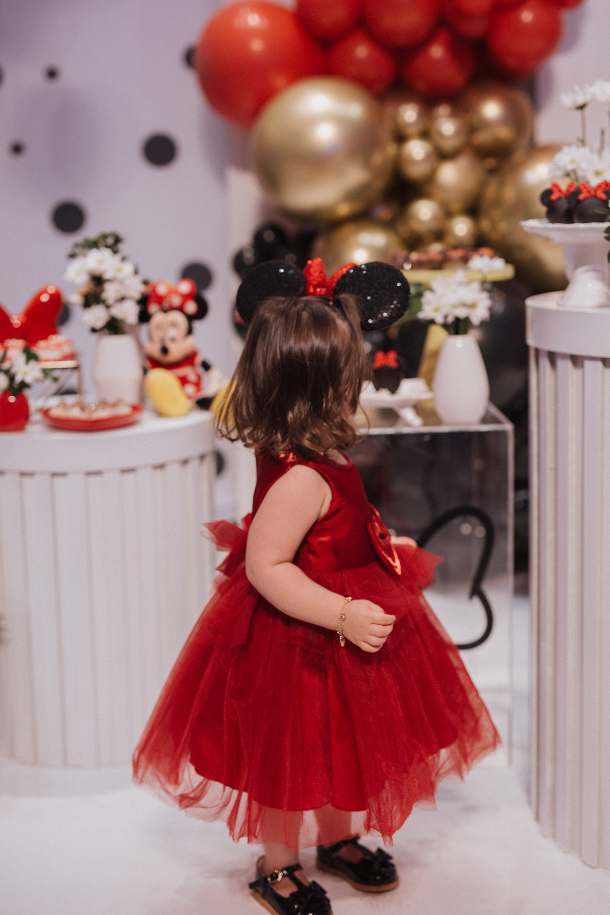 Aniversário infantil com tema de Minnie