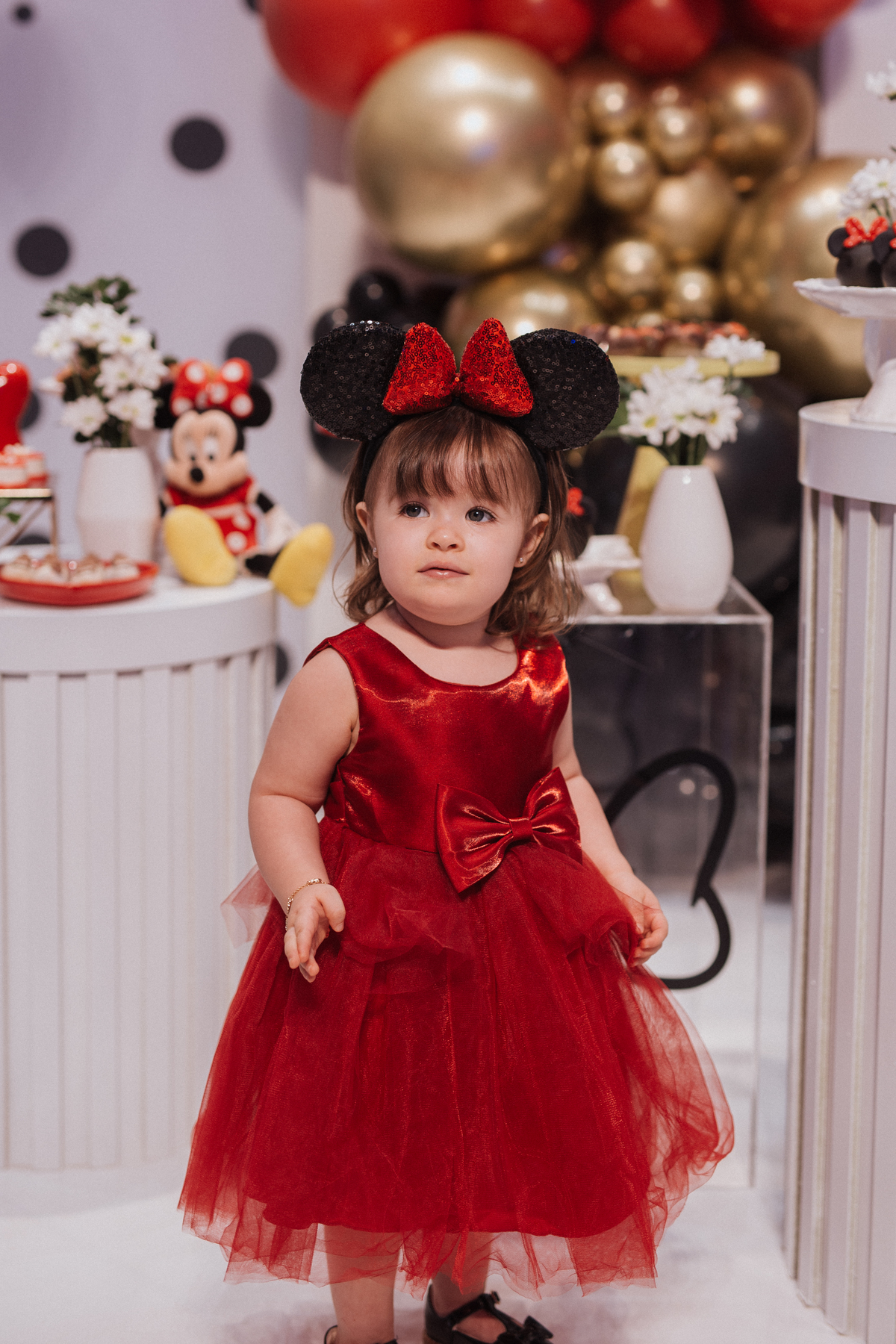 Aniversário infantil com tema de Minnie