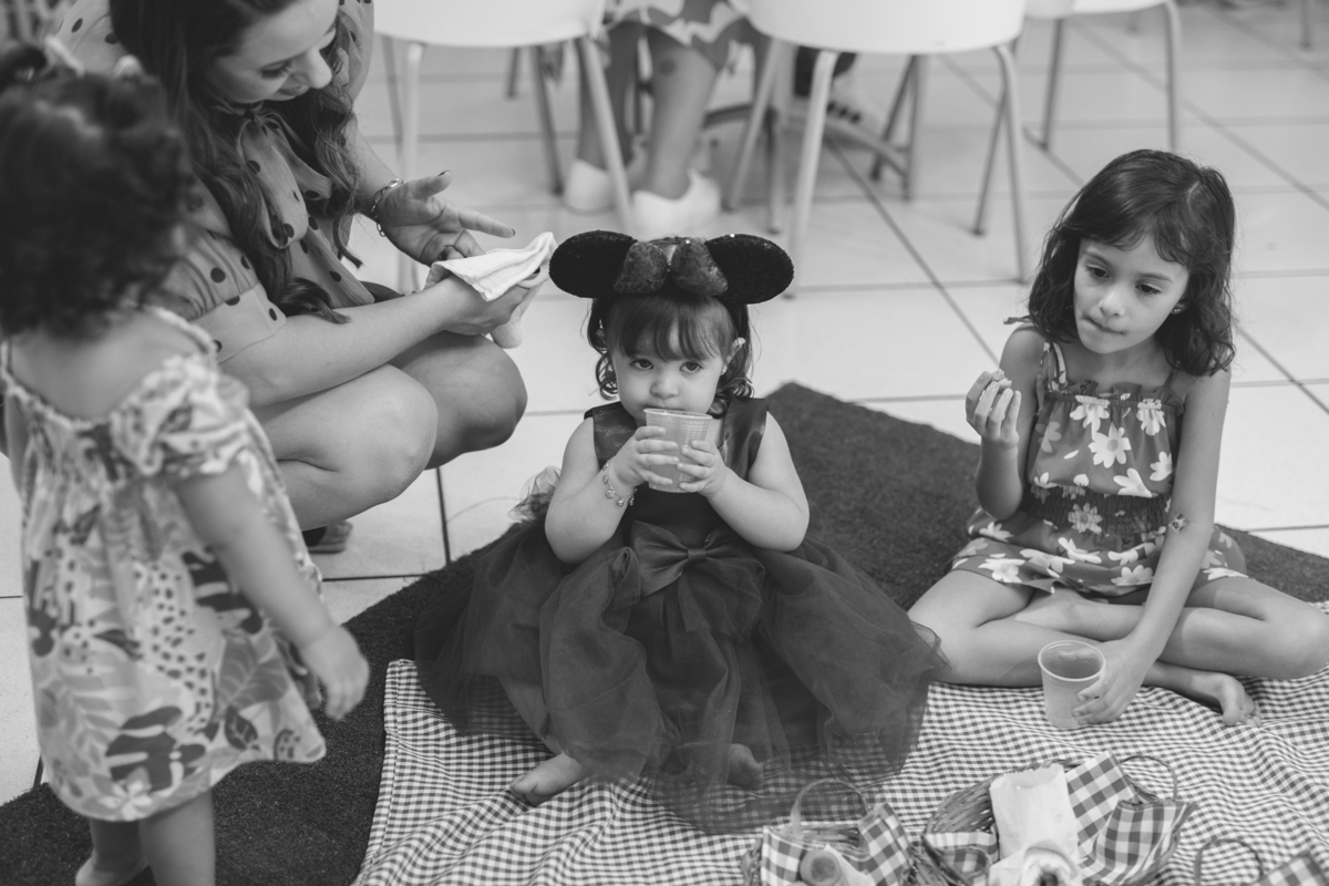 Aniversário infantil com tema de Minnie