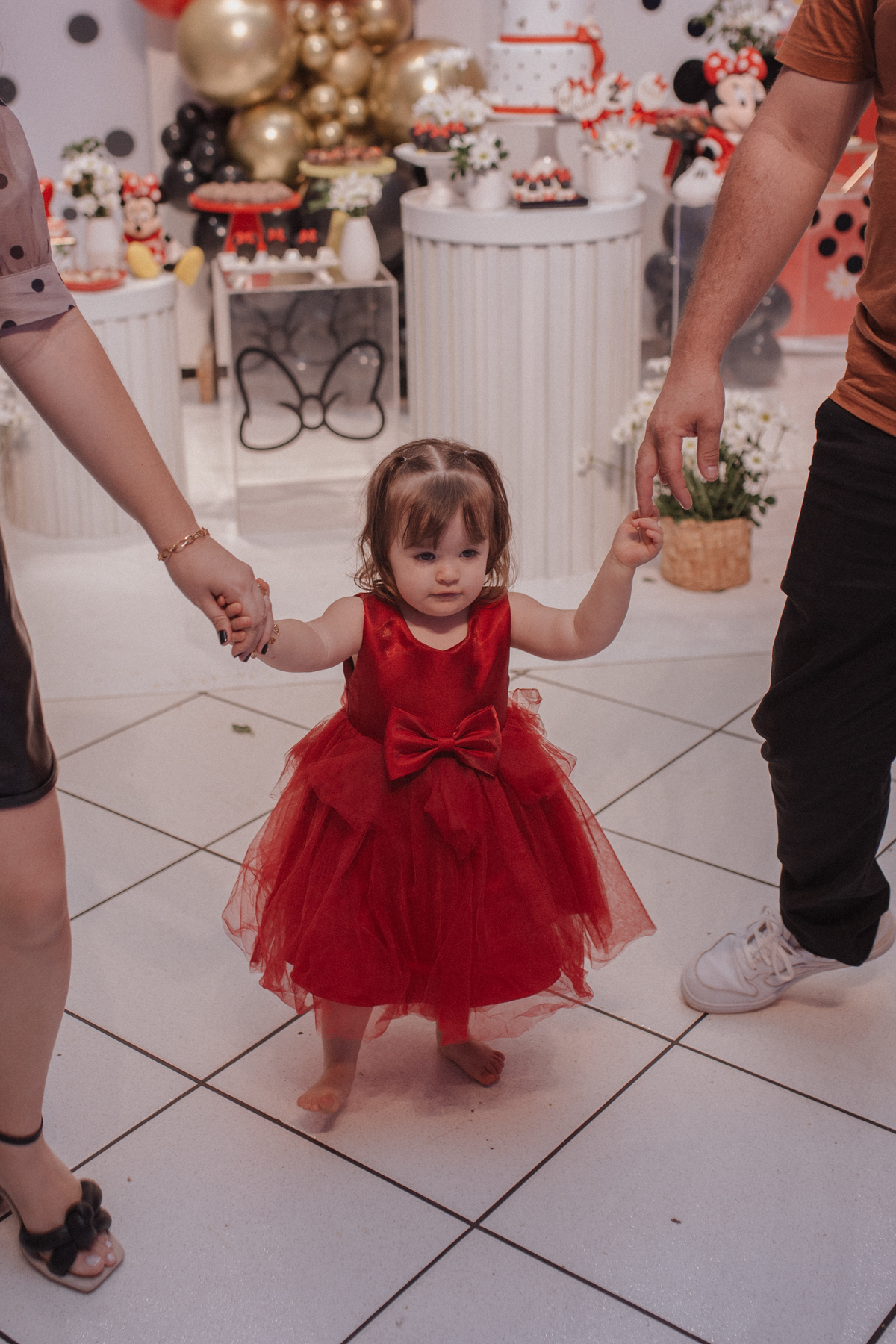 Aniversário infantil com tema de Minnie