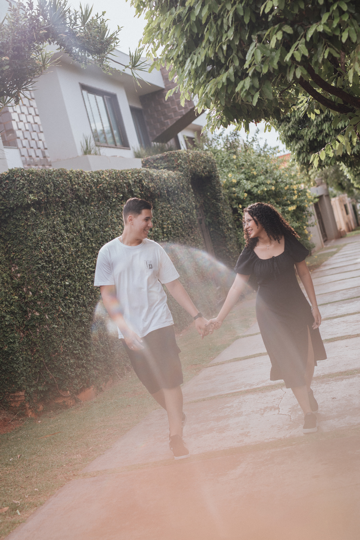 ensaio de casal no campo