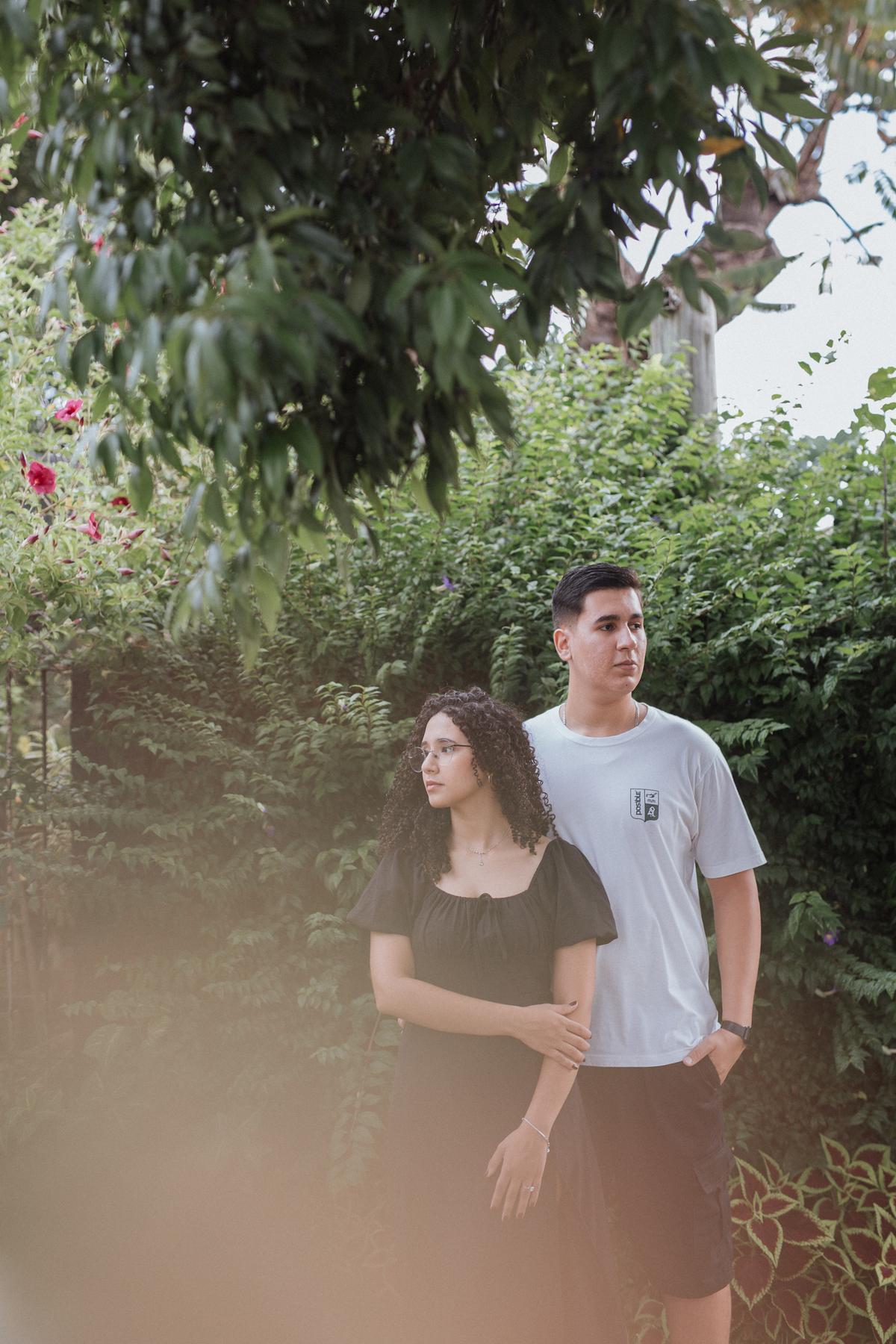 ensaio de casal no campo