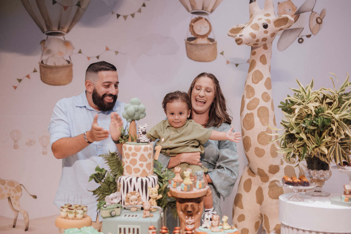 Aniversário infantil com tema de Safari