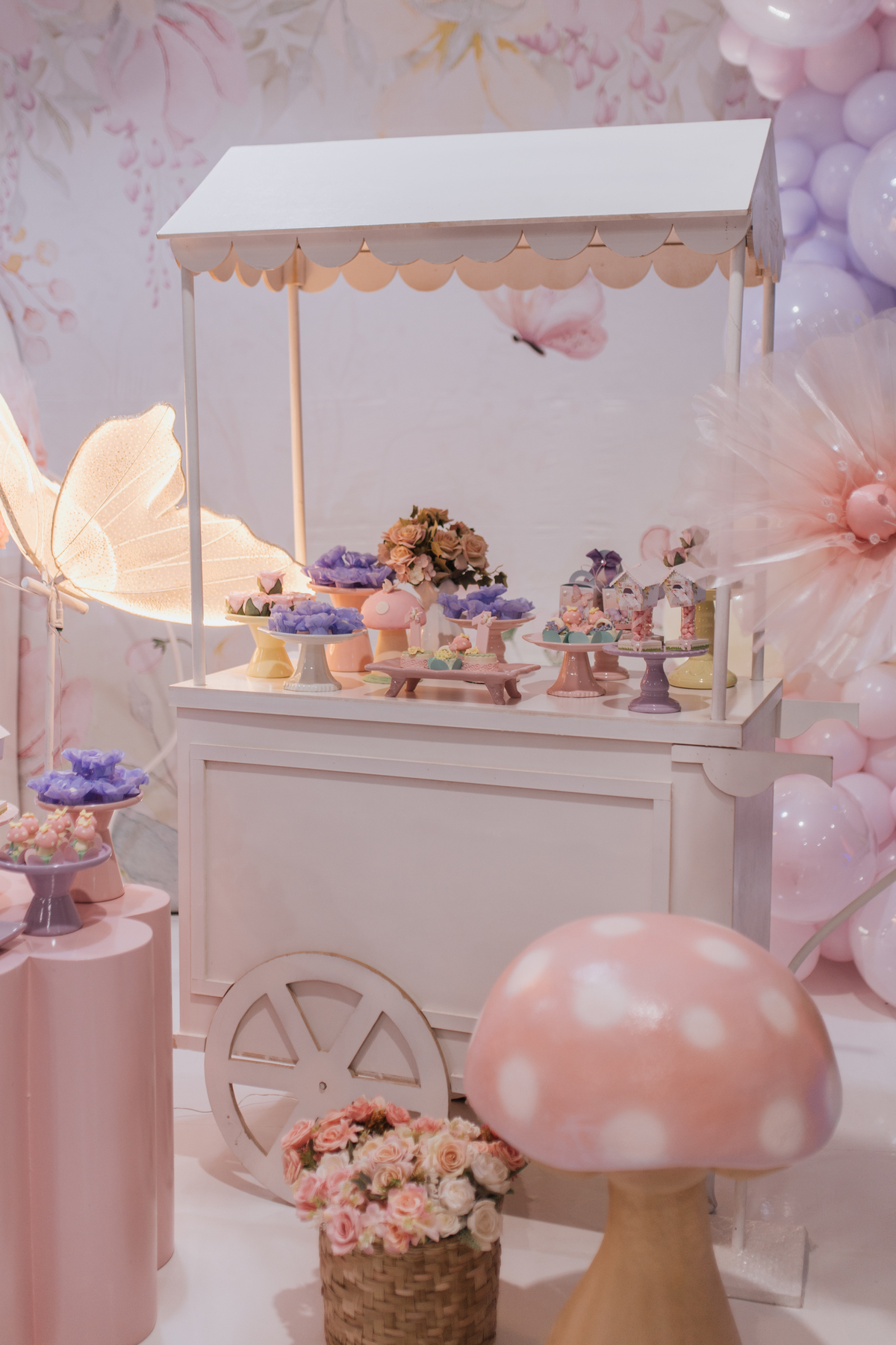 Aniversário infantil com tema de jardim