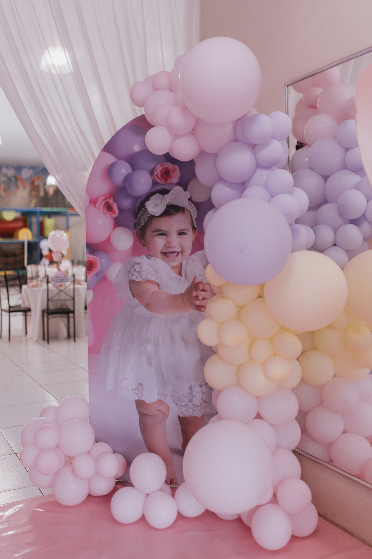 Aniversário infantil com tema de jardim