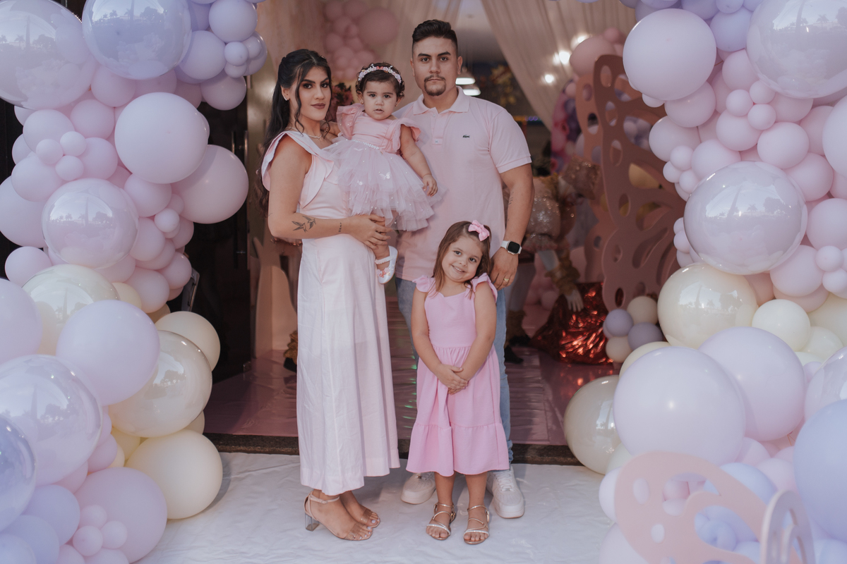 Aniversário infantil com tema de jardim