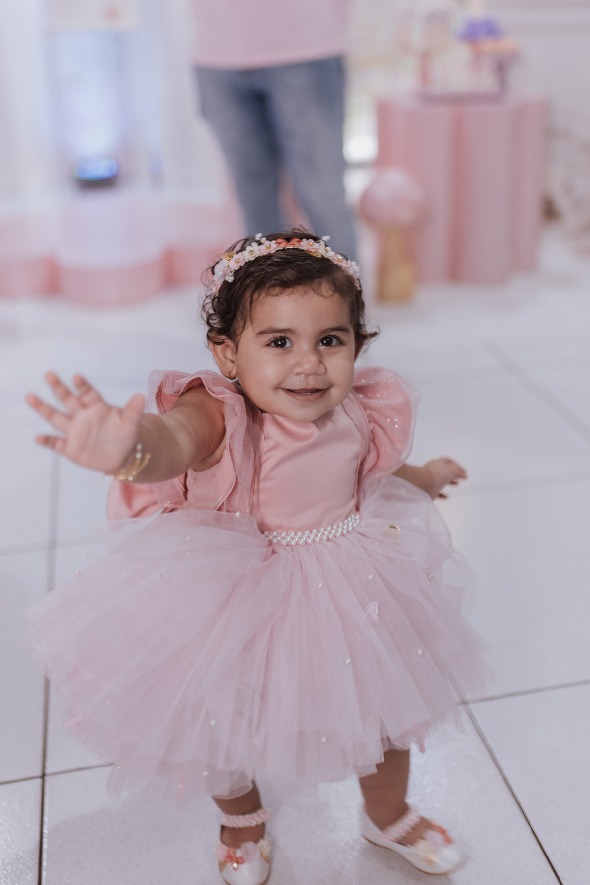 Aniversário infantil com tema de jardim