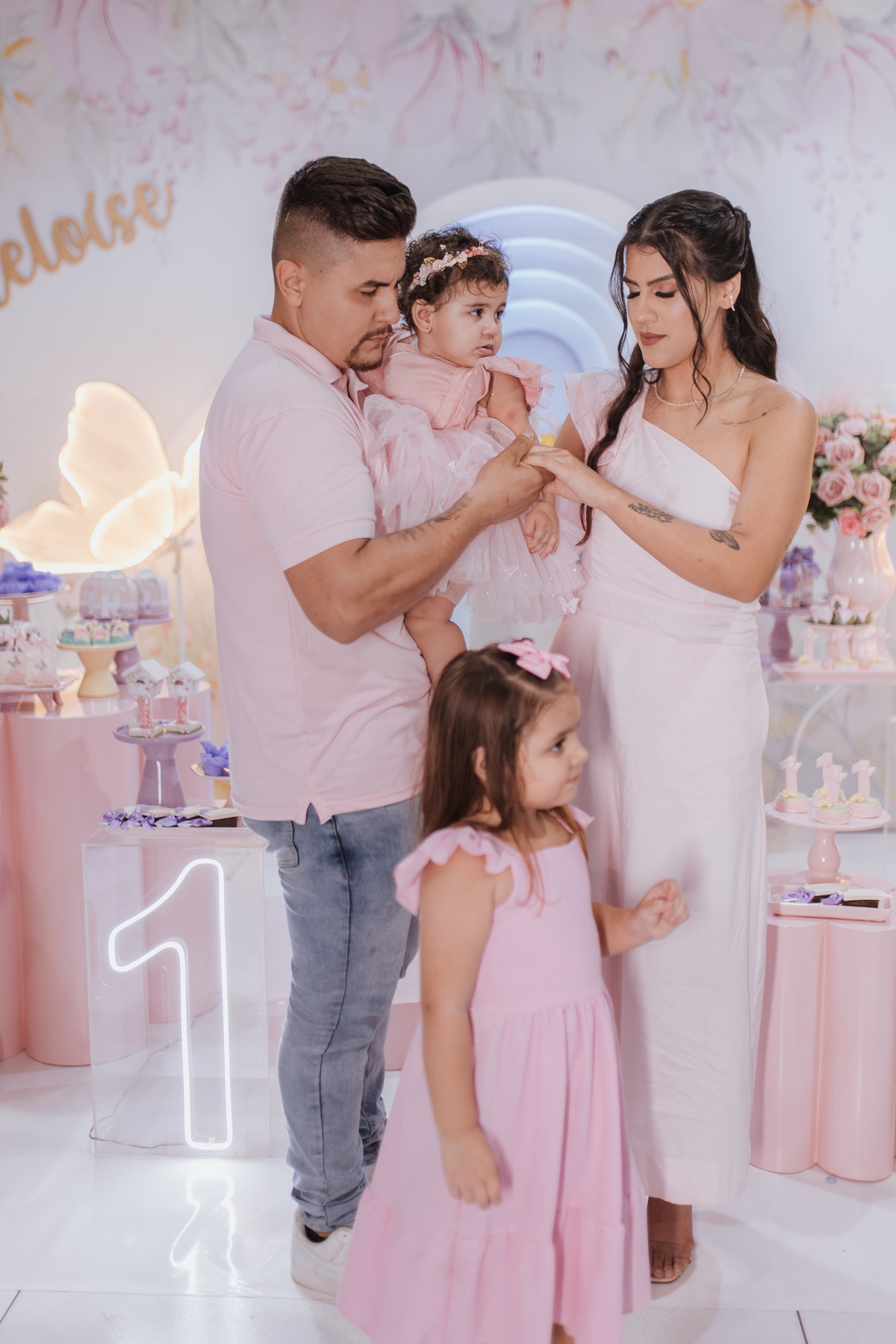 Aniversário infantil com tema de jardim