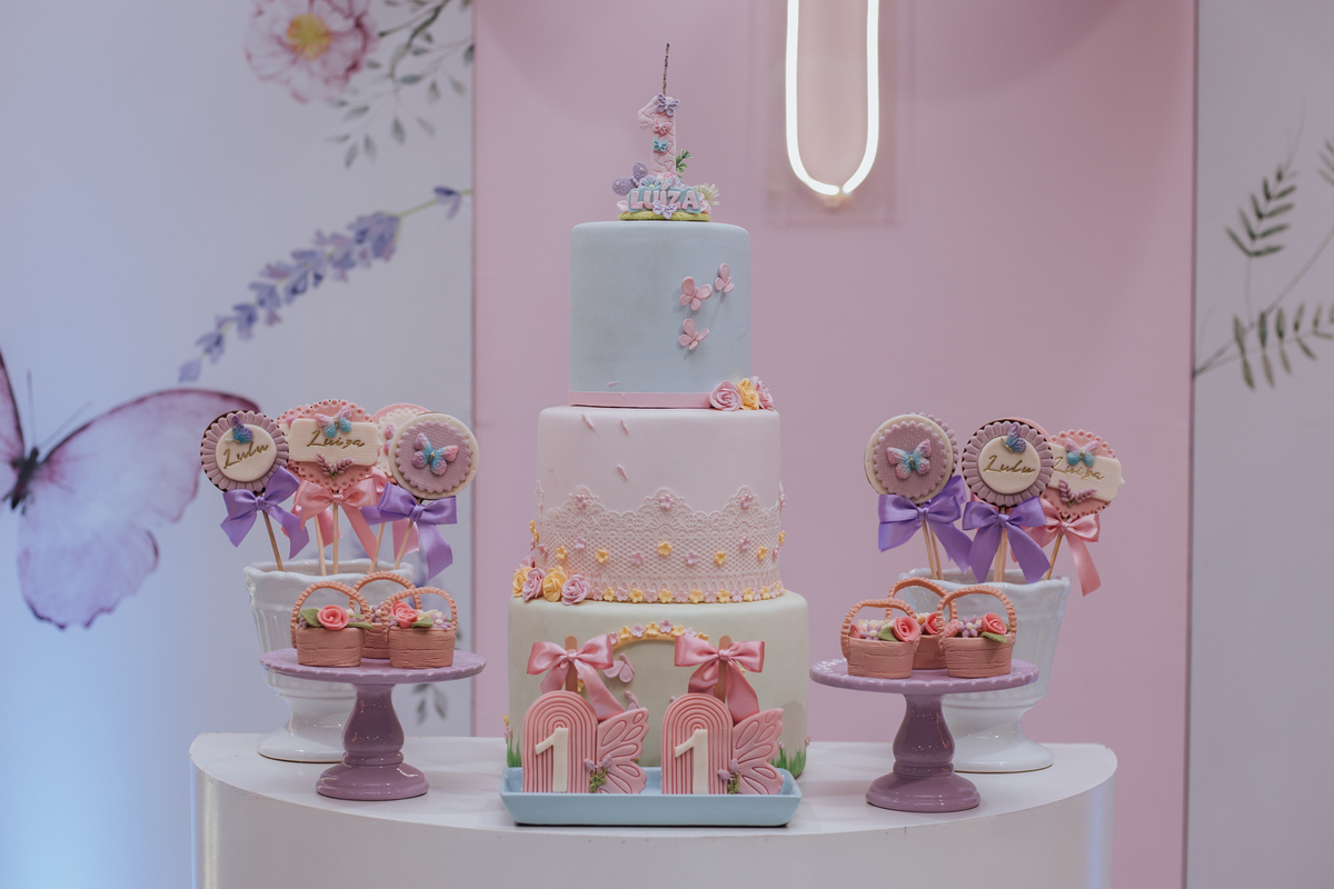 Aniversário infantil com tema de borboletas