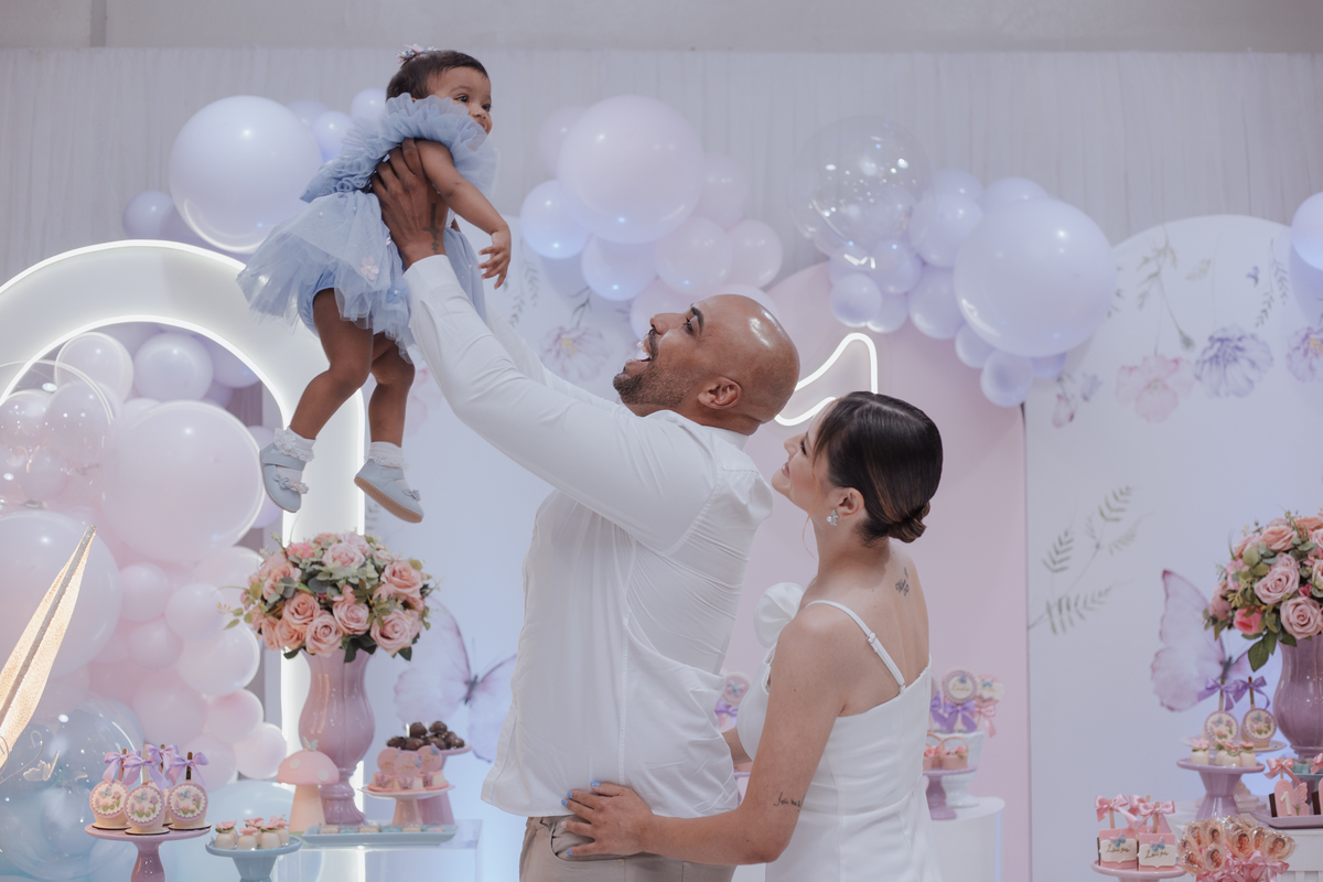 Aniversário infantil com tema de borboletas