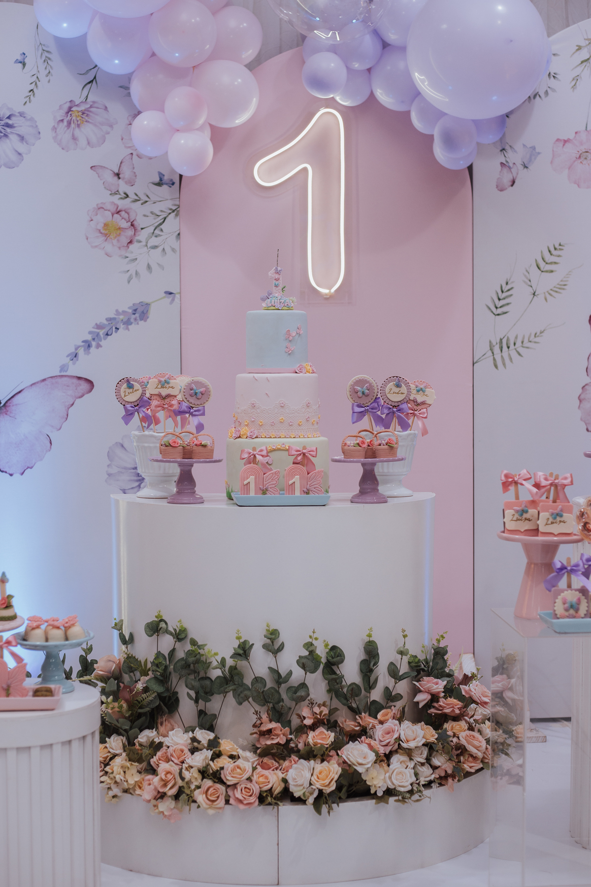 Aniversário infantil com tema de borboletas