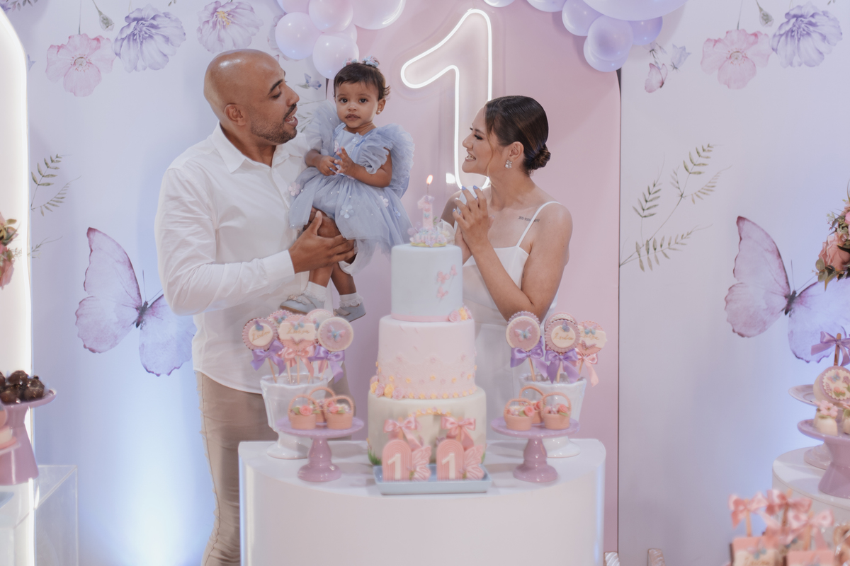 Aniversário infantil com tema de borboletas