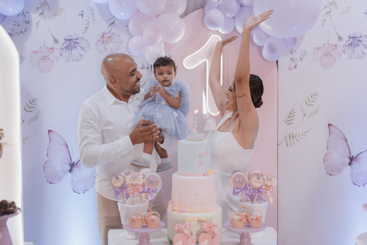 Aniversário infantil com tema de borboletas