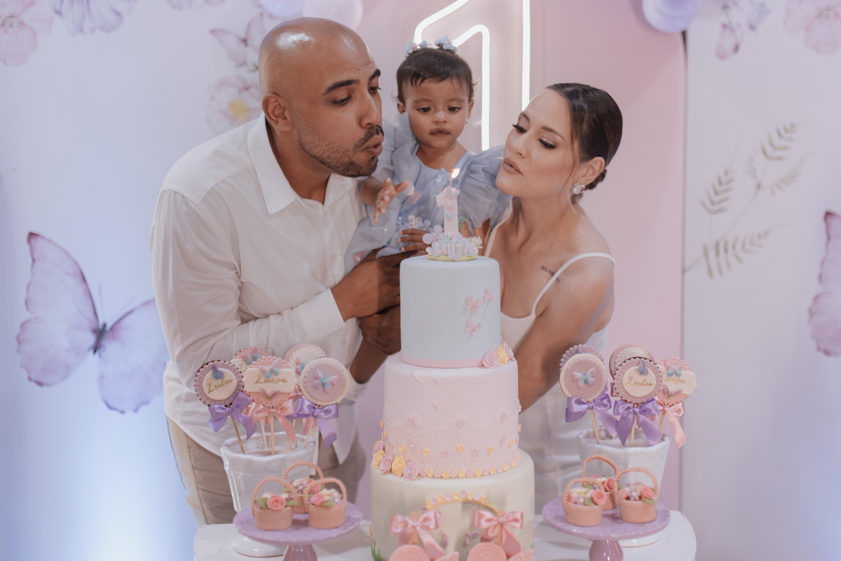 Aniversário infantil com tema de borboletas