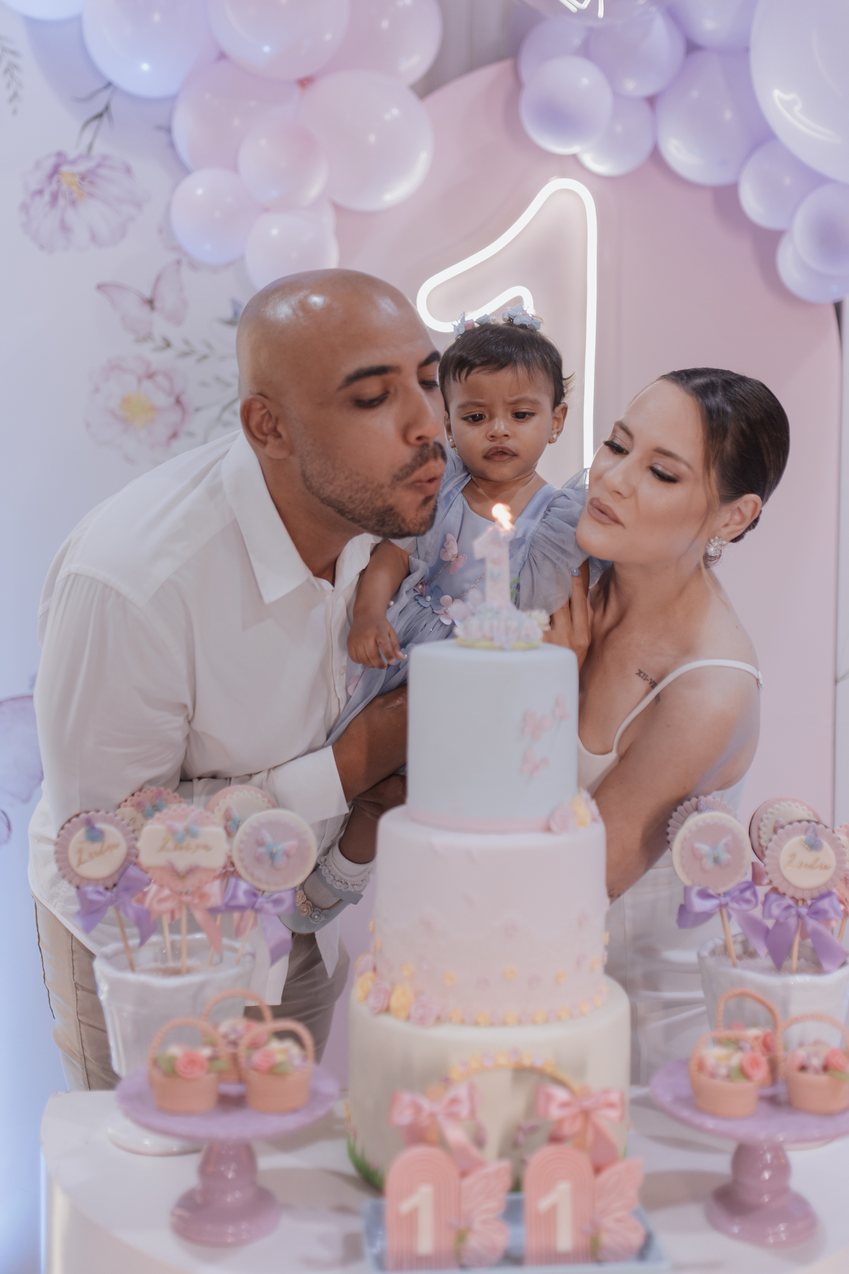 Aniversário infantil com tema de borboletas