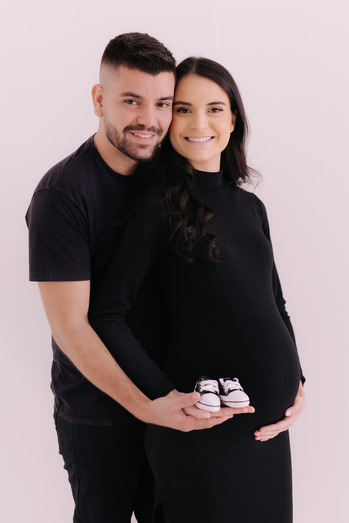 ensaio de gestante no estúdio