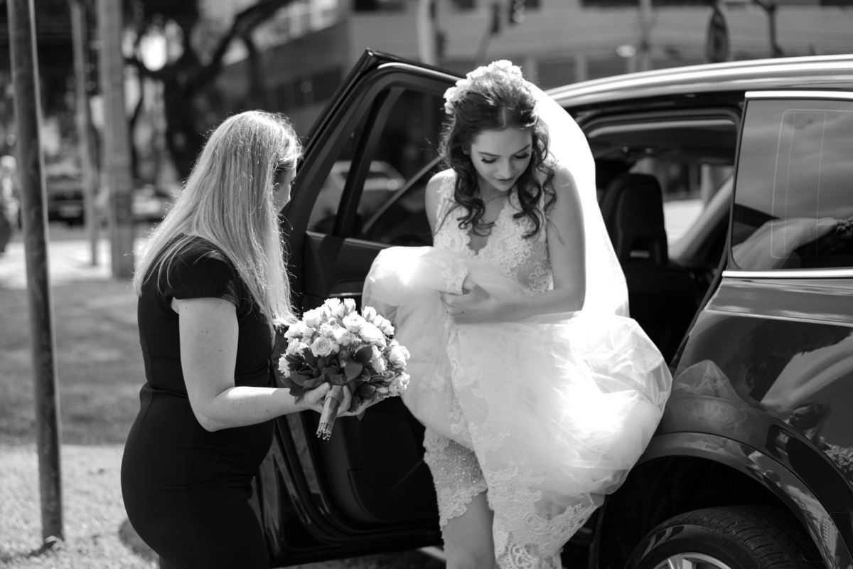 Saída da noiva do carro xc60 volvo casamento curitiba