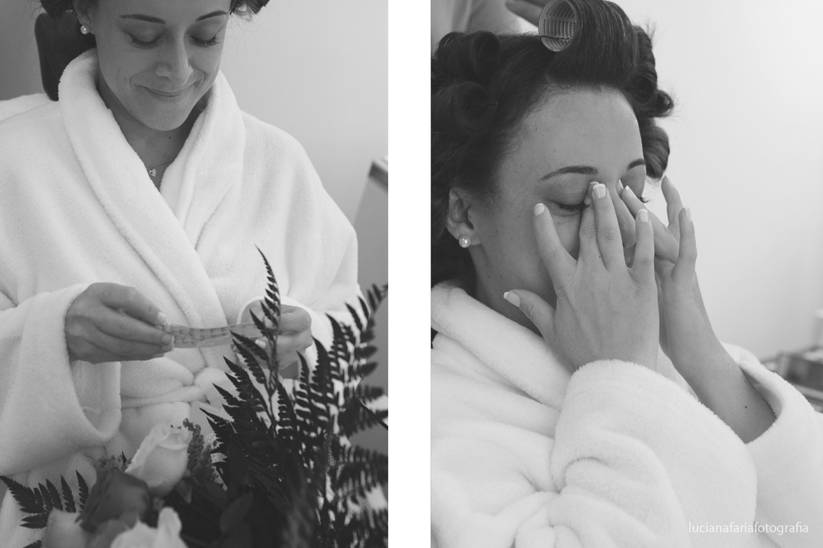 noiva emocionada, noiva, maquiagem de noiva, making of de casamento, cabelo de noiva, hora de arrumar, roupão, noiva, casamento, wedding