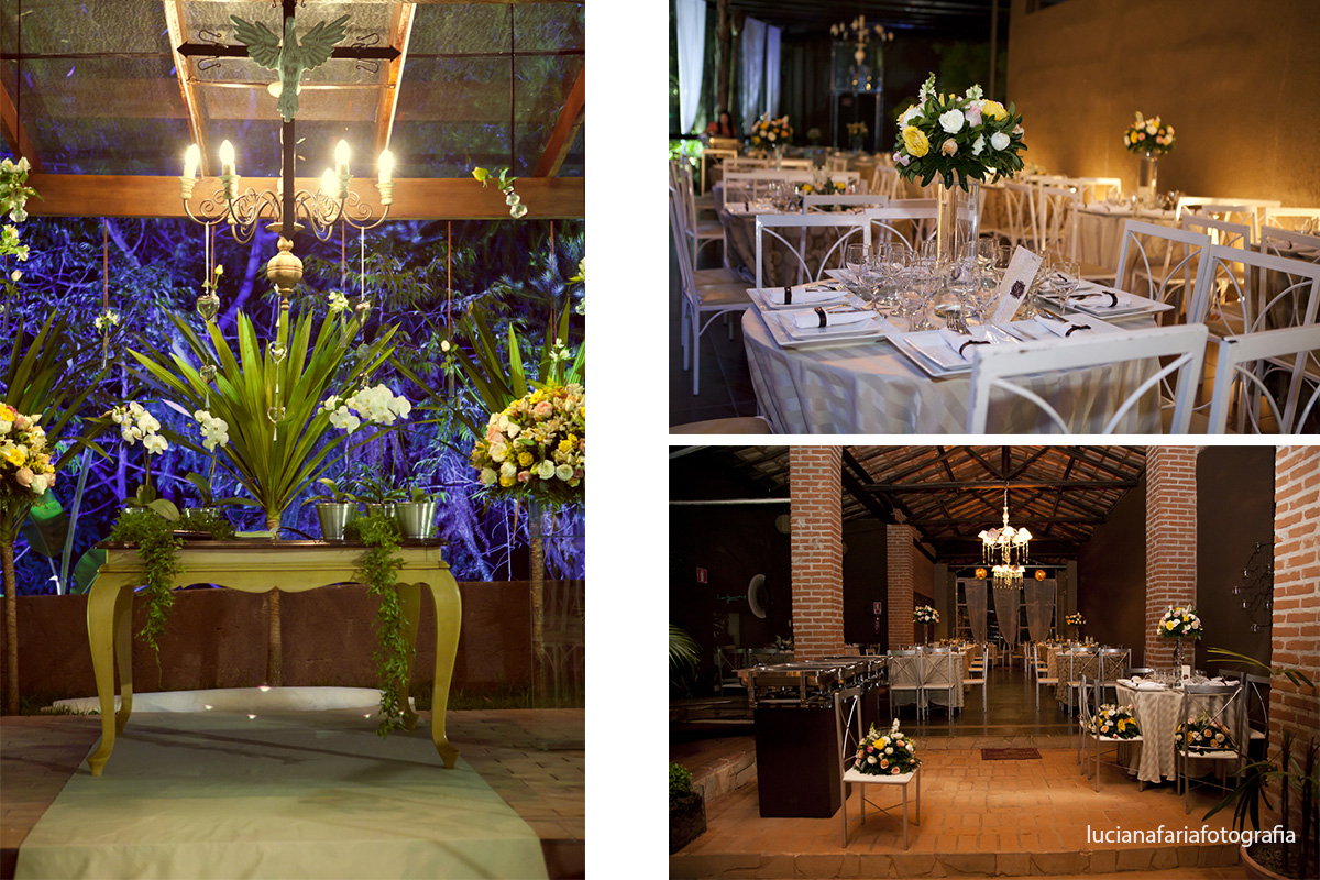 decoração, iluminação, festa, salão, casamento, local da cerimônia, cerimônia externa, externo, noite, casamento a noite, tenda, flores amarelas, tapete gelo, cor, cadeiras, mesa, luz pendurada, velas,, mesa 