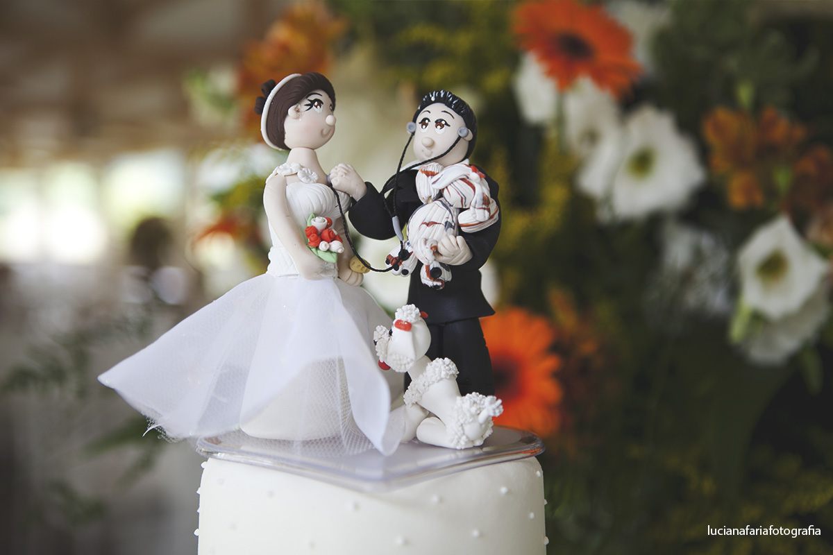 casados, bolo, bolo da noiva, miniaturas, topo do bolo, cachorrinhos, veterinário, noiva romântica,  decoração, cerimonial, festa, recepção, luz natural, casar de dia, tarde