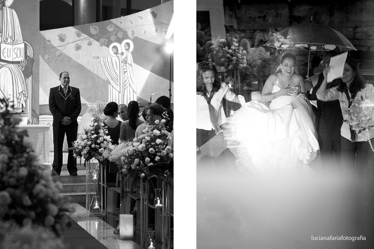 noivo no altar, noivo, igreja, noiva, porta da igreja, noiva na porta, noiva no carro, carro, luz, amarela, igreja de vidro, casamento, cerimonial, cerimônia, religioso, católico, ansiedade, emoção espontaneidade, chegou