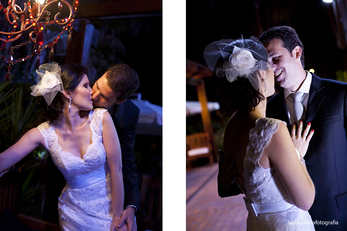 joia escolhida pela noiva brinco delicado combinando com o penteado da noiva com voilette registrado pela fotógrafa de casamento luciana faria em ensaio pós casamento dos noivos