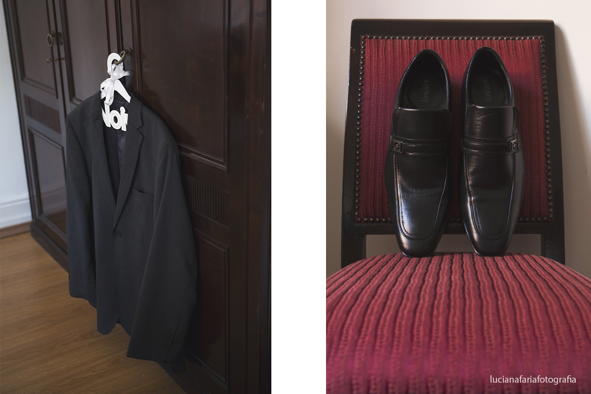 terno do noivo no making of e sapato do noiva