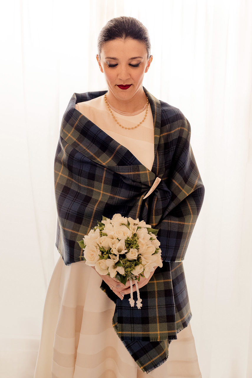 Scotish bride para o seu casamento em Lisboa no hotel do Chiado