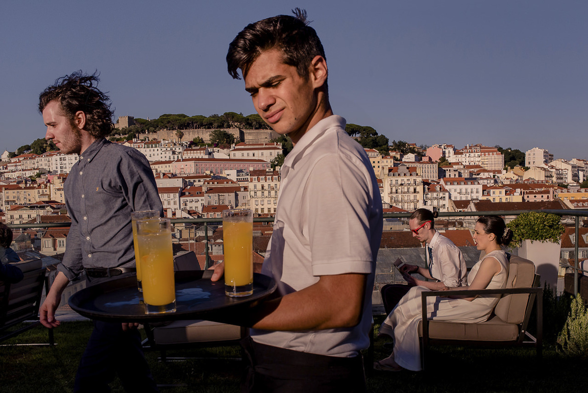 Casamento no Rooftop bar do hotel do chiado