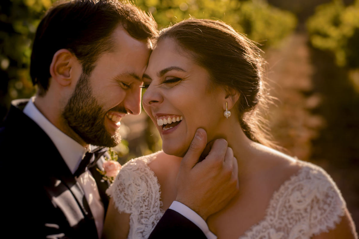 retrato dos noivos já casados