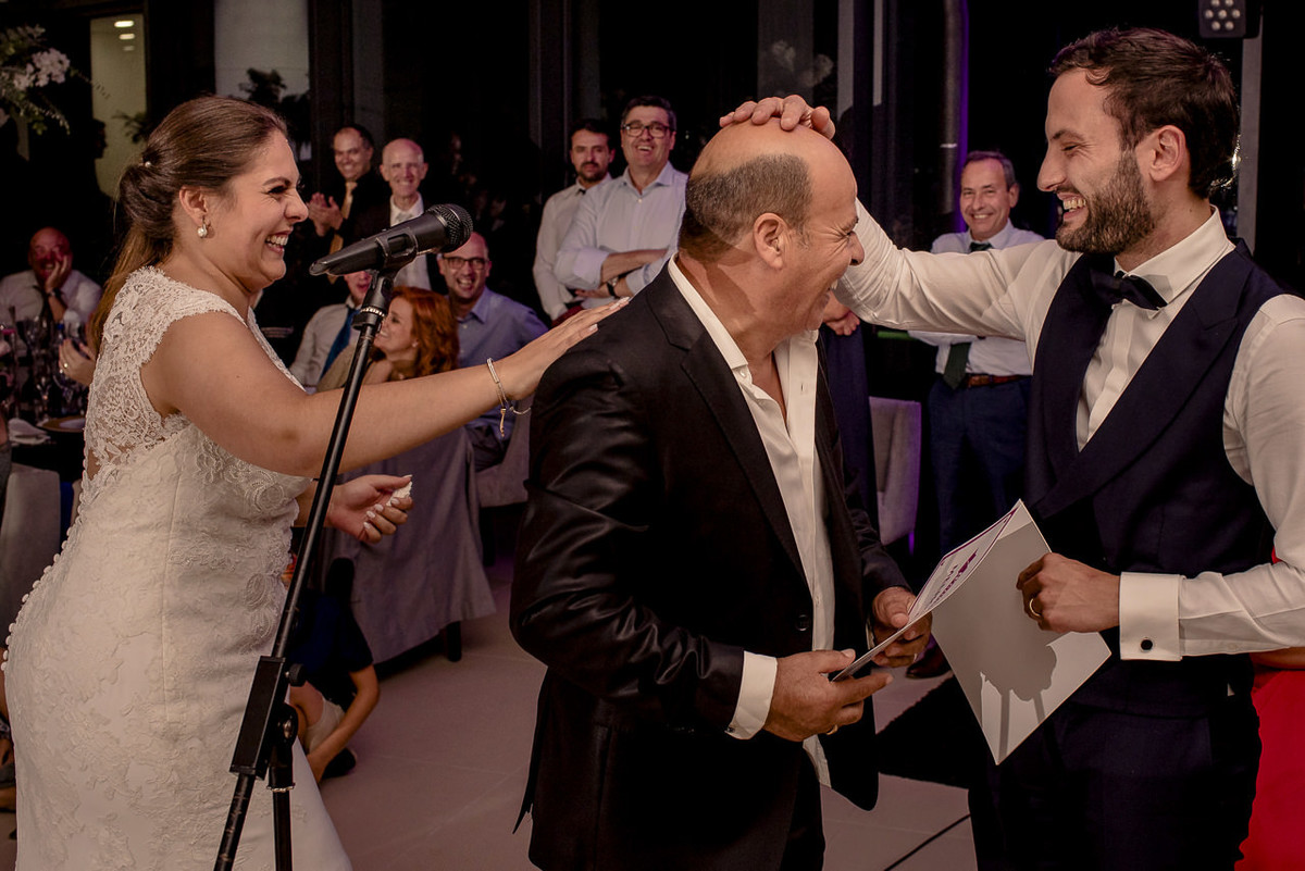 brincadeira durante casamento em Portugal