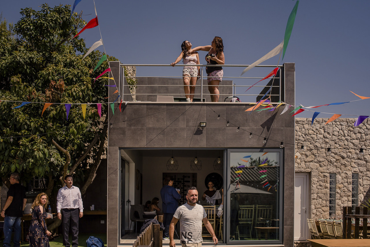 tudo preparado para o casamento caseiro