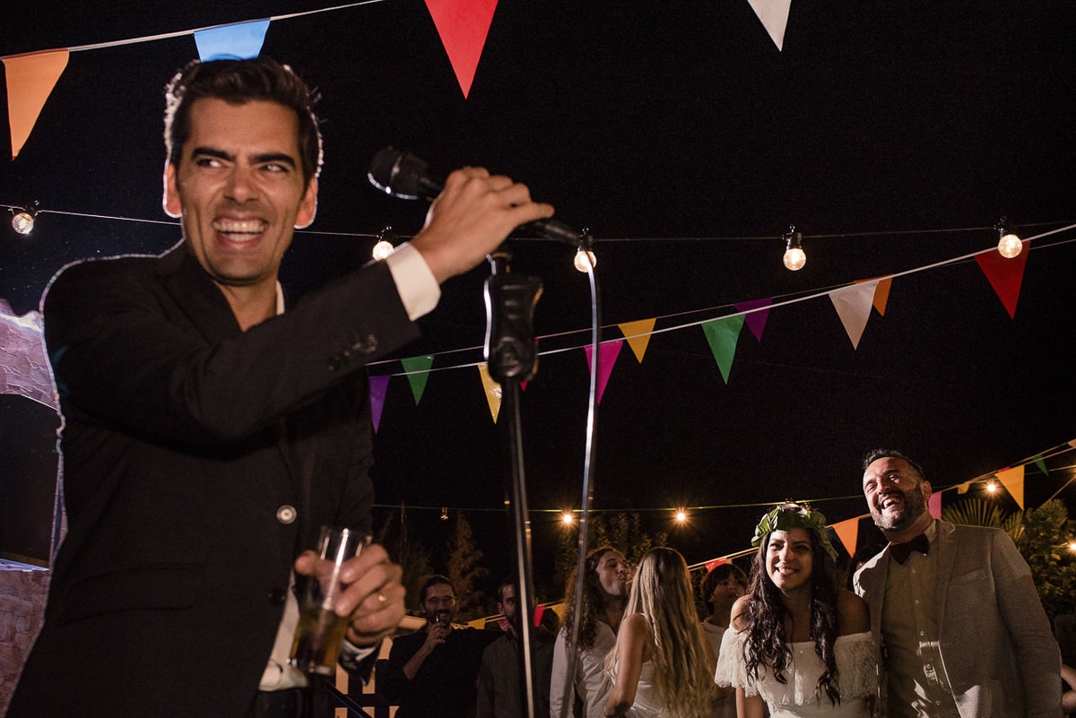 Pedro Fernandes da RTP em casamento