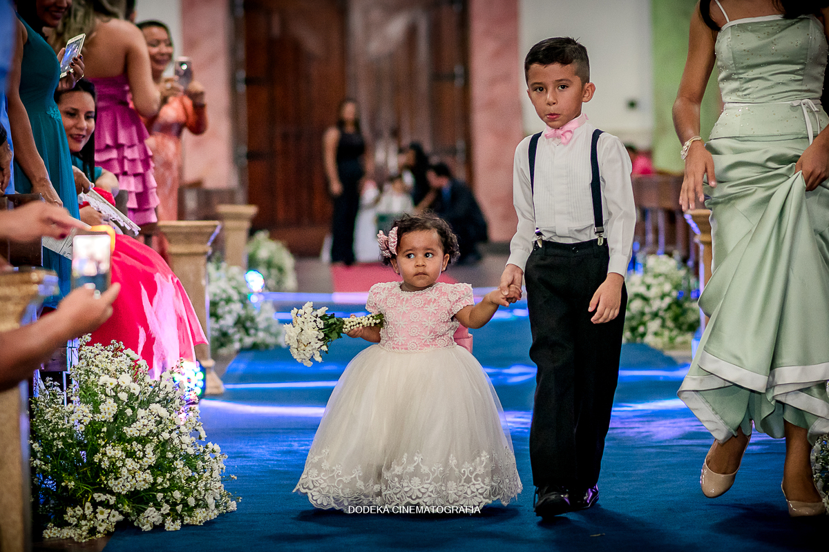 O pagem e a Daminha de honra.