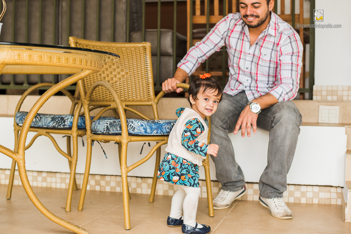 Felipe Mota Fotografia - Fotografa Aniversário de um ano na cidade de Pouso Alegre, uma festa decoração infantil em casa.