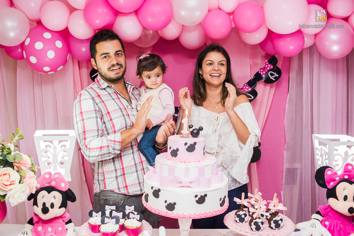 Felipe Mota Fotografia - Fotografa Aniversário de um ano na cidade de Pouso Alegre, uma festa decoração infantil em casa.