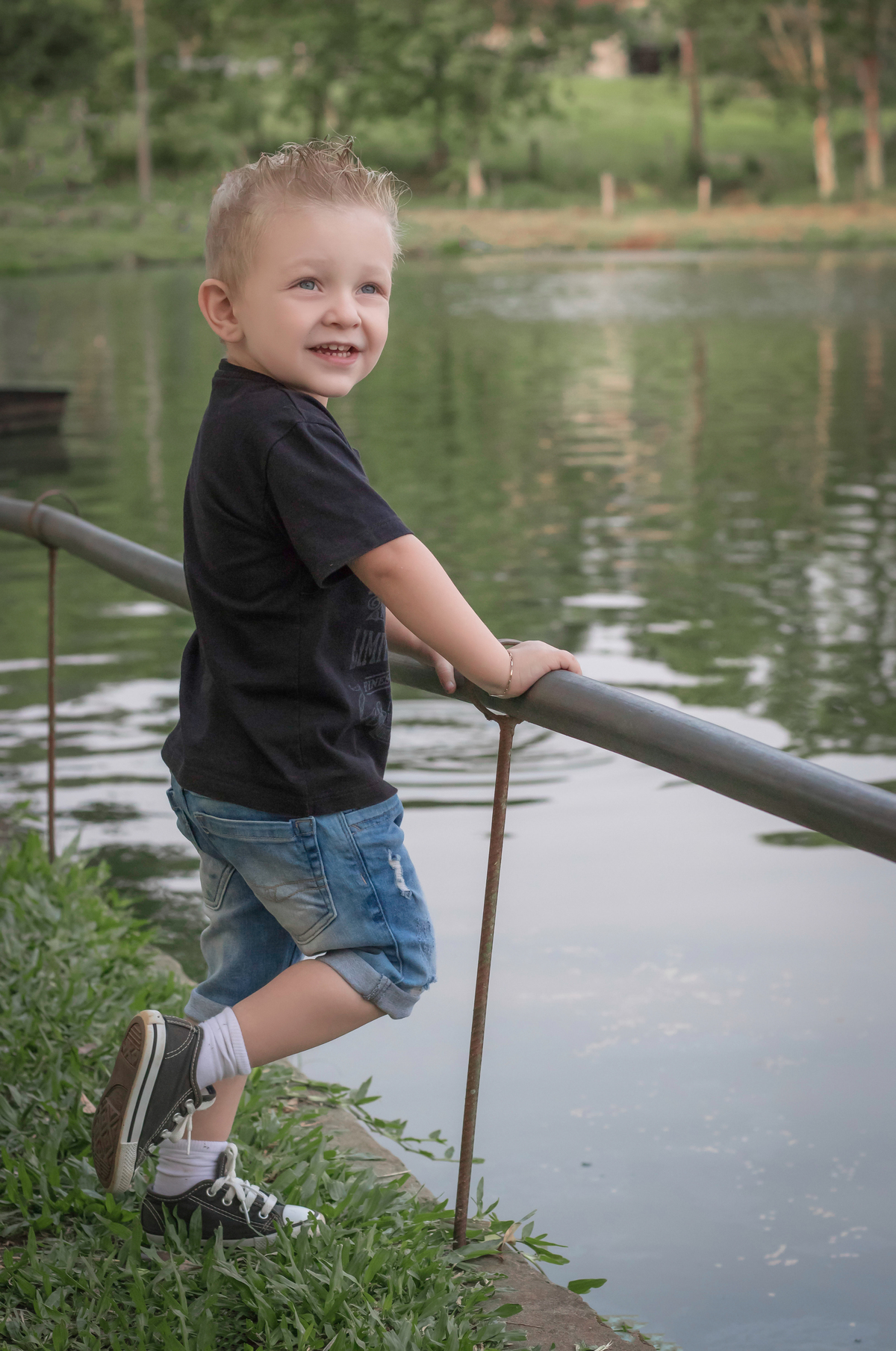 Ensaio de 3 anos do Joaquim no Camping Maziero / Descanso-SC - Encanto Fotografia