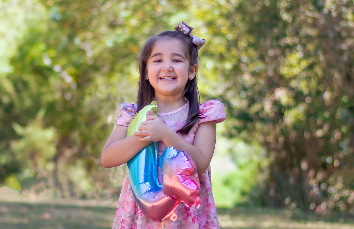 Ensaio de 4 anos da Ágata no Camping Lisot/ Paraíso - SC - Encanto Fotografia