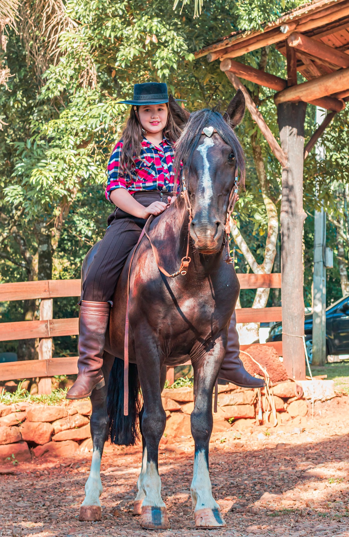 Ensaio Campeiro  de 10 anos da Isa em Chapecó/SC - Encanto Fotografia