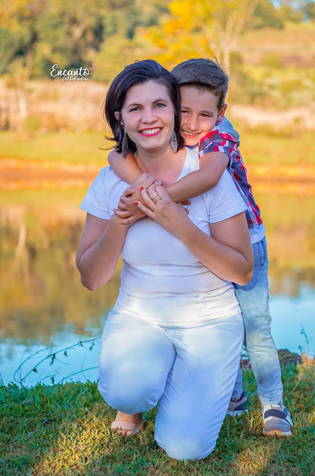 Ensaio Dia das mães 2021 - Mãe Daiane e Filho no Camping Lisot em Paraíso/SC - Encanto Fotografia