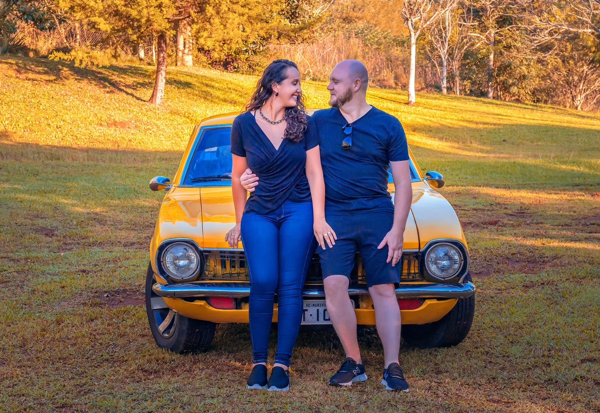 Ensaio de Casal realizado no Camping Lisot em Paraíso/SC