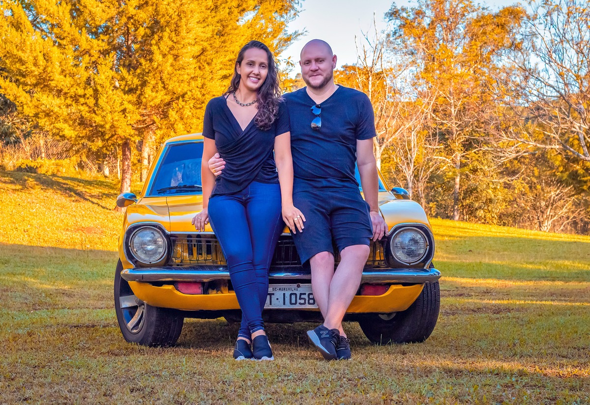Ensaio de Casal realizado no Camping Lisot em Paraíso/SC