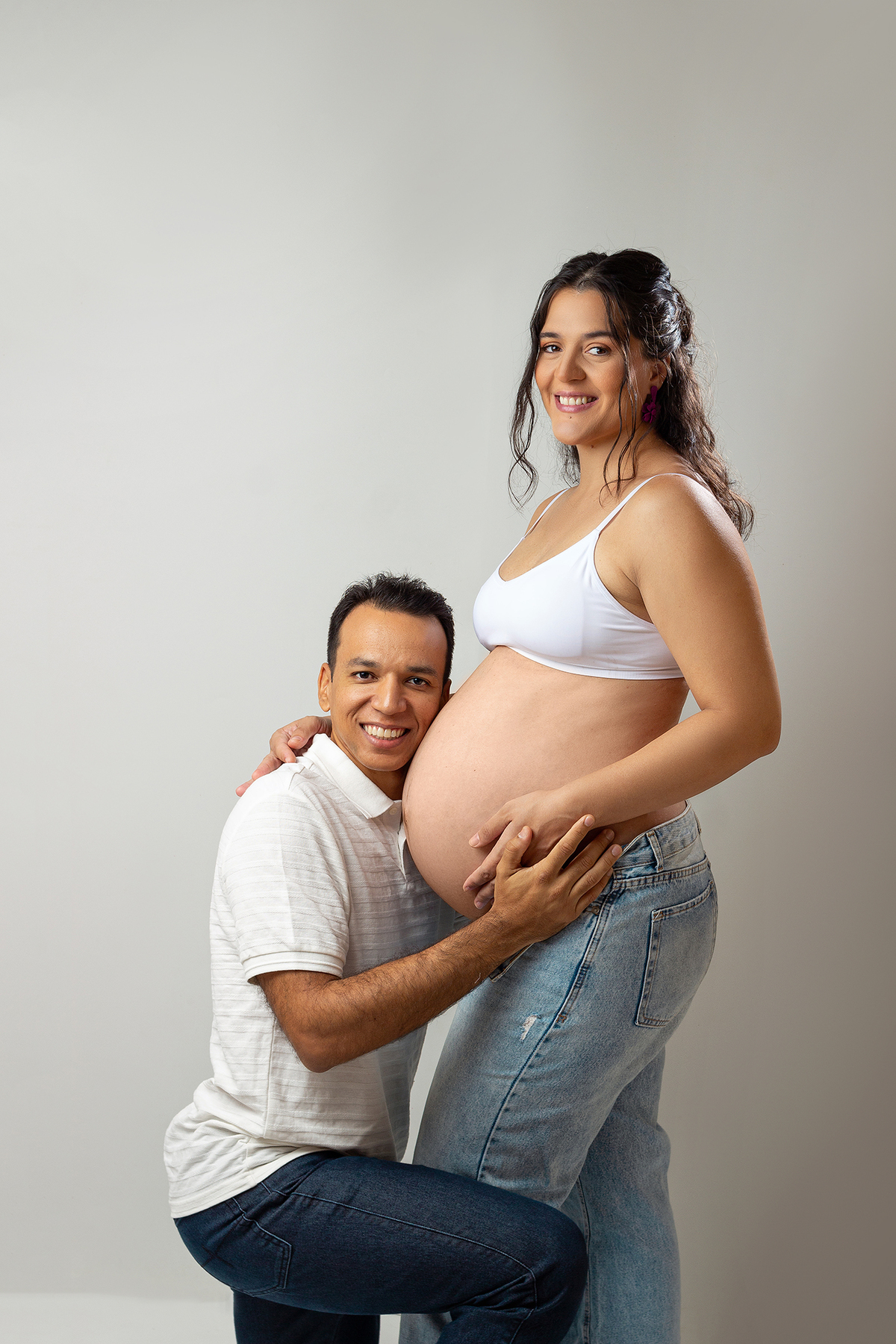 gestante, gravida, fotos de estúdio.
