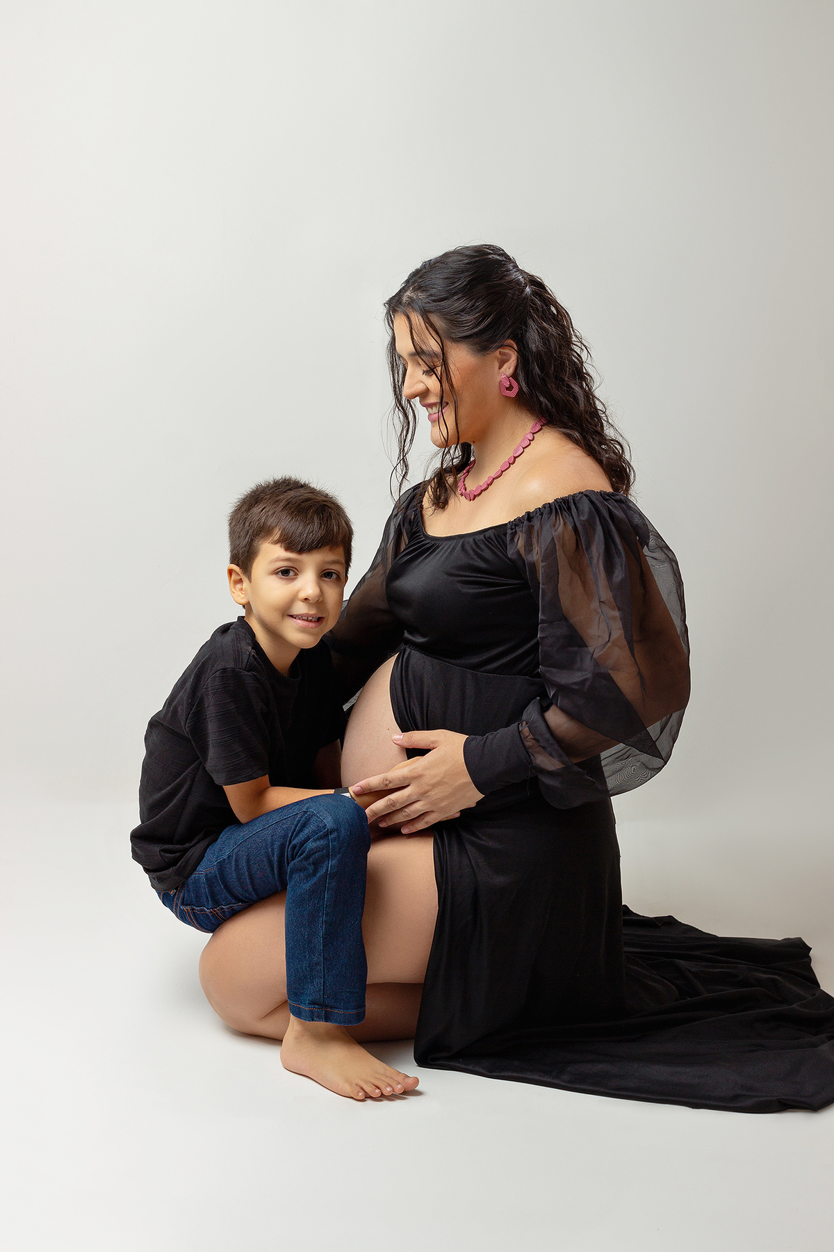 gestante, gravida, fotos de estúdio.