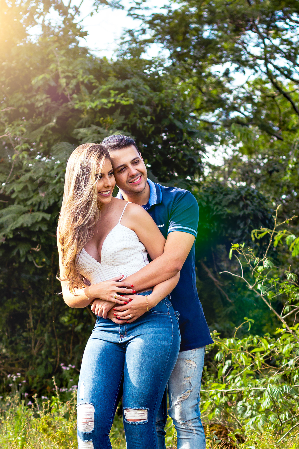 ensaio pre casamento na natureza